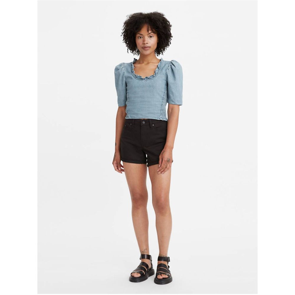 Levi's Women's Mid-Length Shorts Black NWT Sz 32
